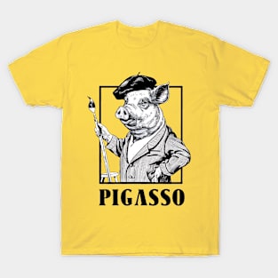 Pigasso: The Artistic Pig T-Shirt